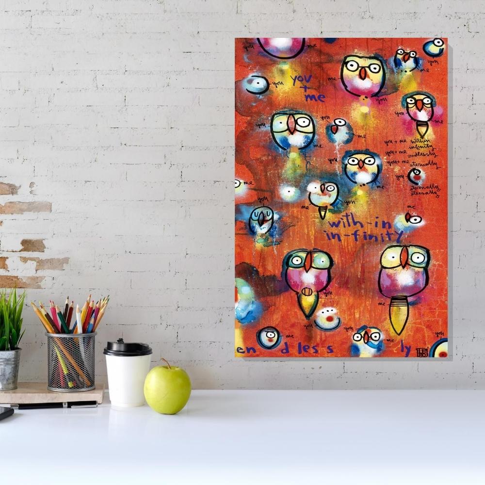 You and Me, Within Infinity, Endlessly - Lebo Steel Mineral Print